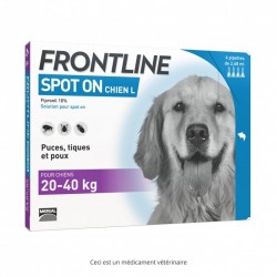 Frontline Spot on chiens Large de 20 à 40 kg - JungleVet