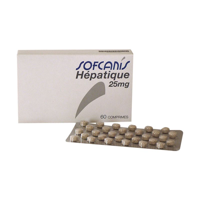 Sofcanis Hépatique 25 mg - Boite de 60 comprimés Sofcanis Hépatique 25 mg - Boite de 60 comprimés