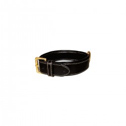 Collier en cuir noir haute...