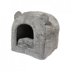 Niche Ourson pour chat gris...