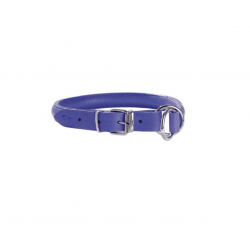 Collier en cuir violet...