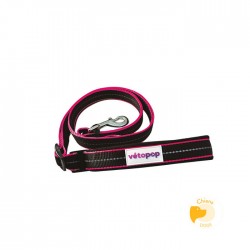Laisse Pop Noir / Fuchsia