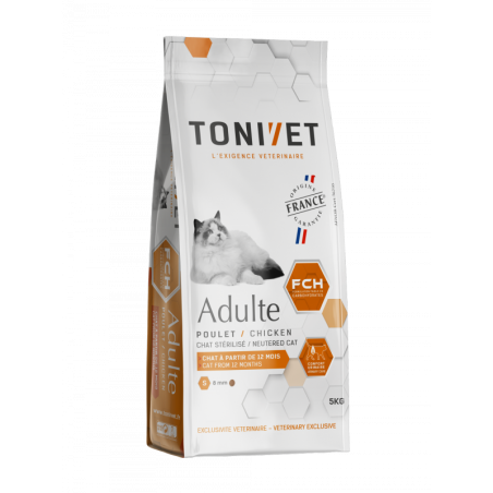 Tonivet Chat Adulte Poulet 5kg Tonivet Chat Adulte Poulet 5kg