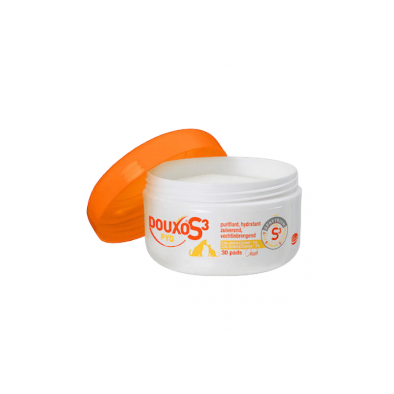 Ceva Douxo S3 Pyo Pads pour chats et chiens Ceva Douxo S3 Pyo Pads pour chats et chiens