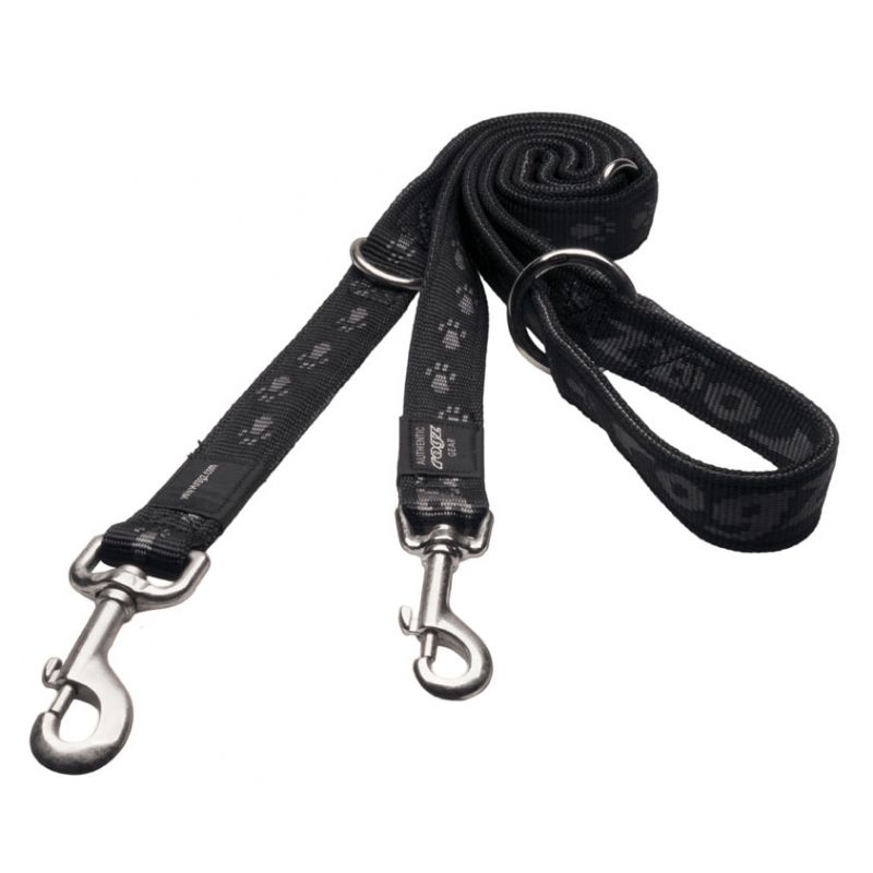 Laisse Alpinist Rogz multiple noire pour chien