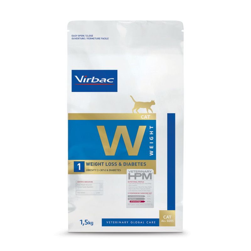 Veterinary HPM Weight Loss & Diabetes Cat W1 Veterinary HPM Weight Loss & Diabetes Cat W1