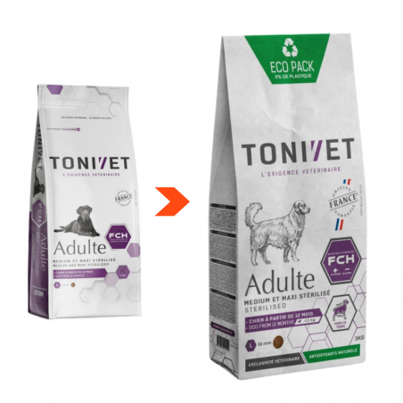 Tonivet Chien Adulte Medium & Maxi stérilisé Tonivet Chien Adulte Medium & Maxi stérilisé