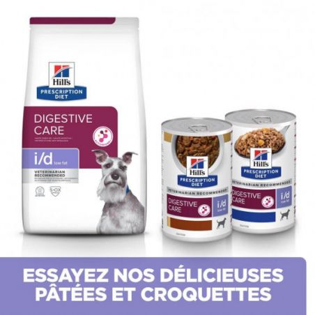 Hill's Prescription Diet Canine I/D Low Fat Digestive Care Activ Biome+ Poulet Hill's Prescription Diet Canine I/D Low Fat Digestive Care Activ Biome+ Poulet