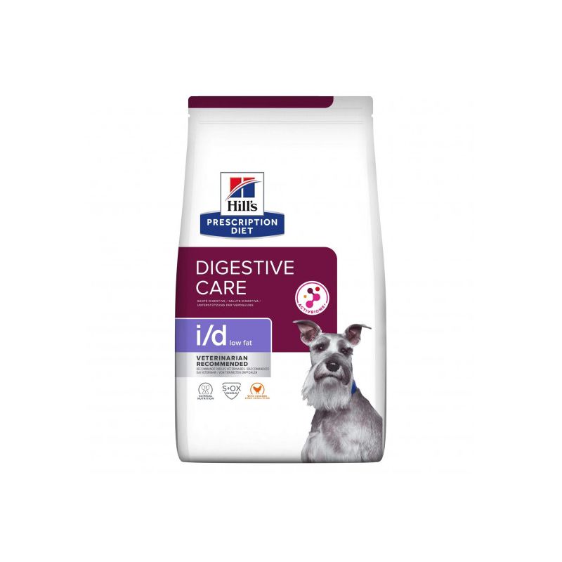 Hill's Prescription Diet Canine I/D Low Fat Digestive Care Activ Biome+ Poulet Hill's Prescription Diet Canine I/D Low Fat Digestive Care Activ Biome+ Poulet