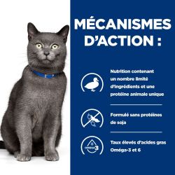 Hill's prescription diet Feline D/D canard & petits pois Sac de 1,5 kg