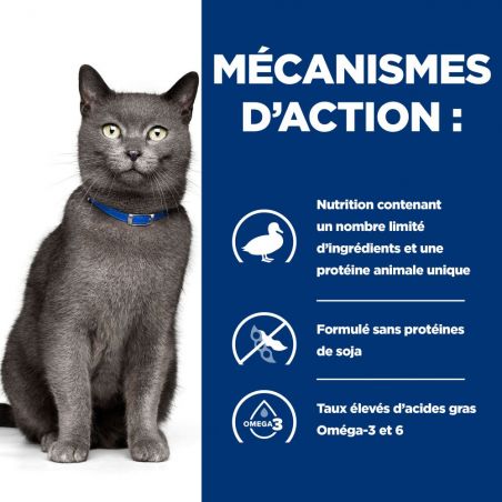 Hill's prescription diet Feline D/D canard & petits pois Sac de 1,5 kg Hill's prescription diet Feline D/D canard & petits pois Sac de 1,5 kg