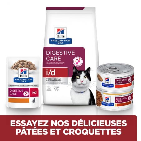Hill's Prescription Diet Feline i/d Activ Biome+ - 24 boîtes de 156g Hill's Prescription Diet Feline i/d Activ Biome+ - 24 boîtes de 156g