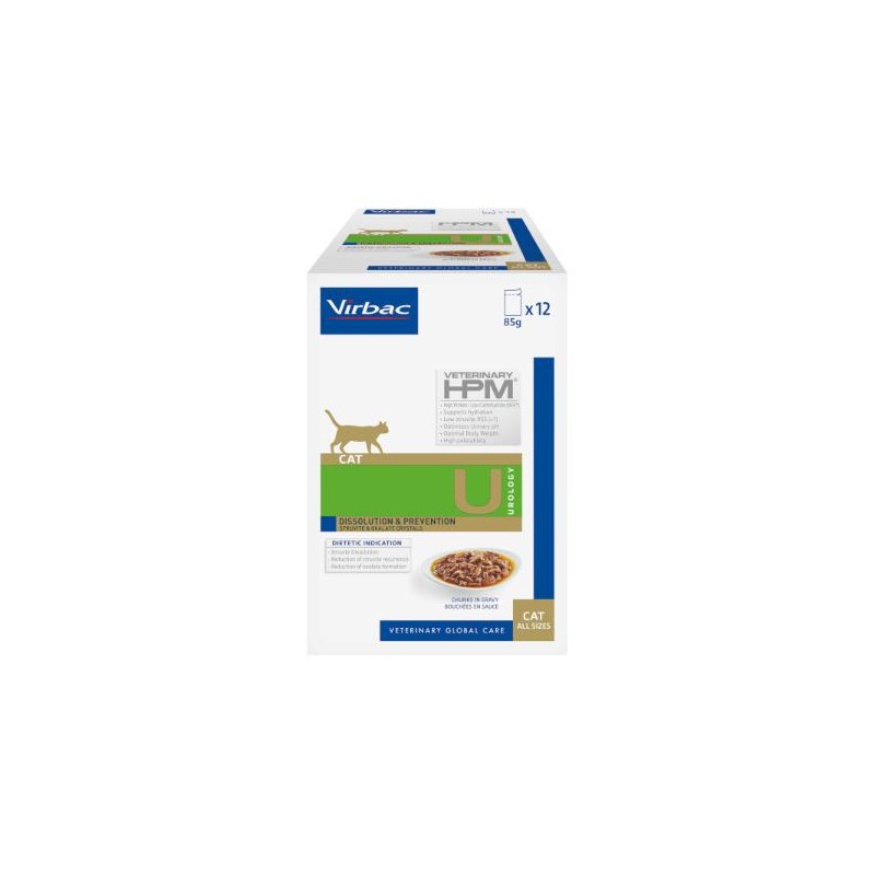 Virbac Veterinary HPM Cat Urology Dissolution & Prevention 12 sachets de 85 g Virbac Veterinary HPM Cat Urology Dissolution & Prevention 12 sachets de 85 g