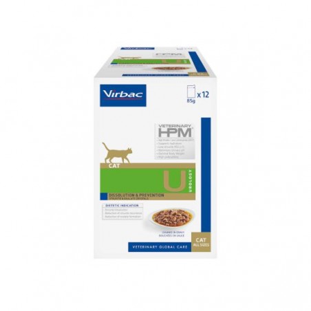 Virbac Veterinary HPM Cat Urology Dissolution & Prevention 12 sachets de 85 g Virbac Veterinary HPM Cat Urology Dissolution & Prevention 12 sachets de 85 g