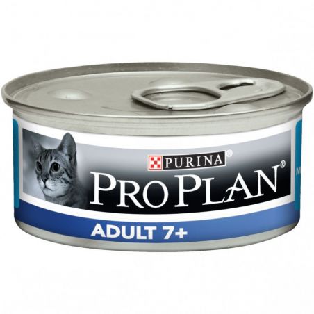 Proplan Cat Adult  7 + Thon pour chats seniors - 24 boîtes de 85 g