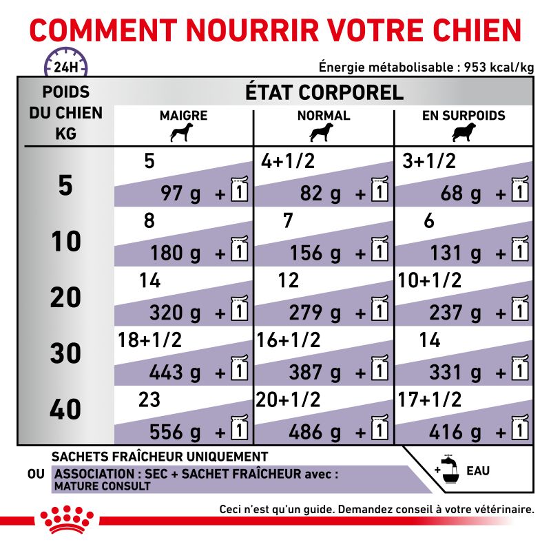 Royal Canin Vet Care Nutrition Dog Mature Consult 6- 12 sachets de 85g