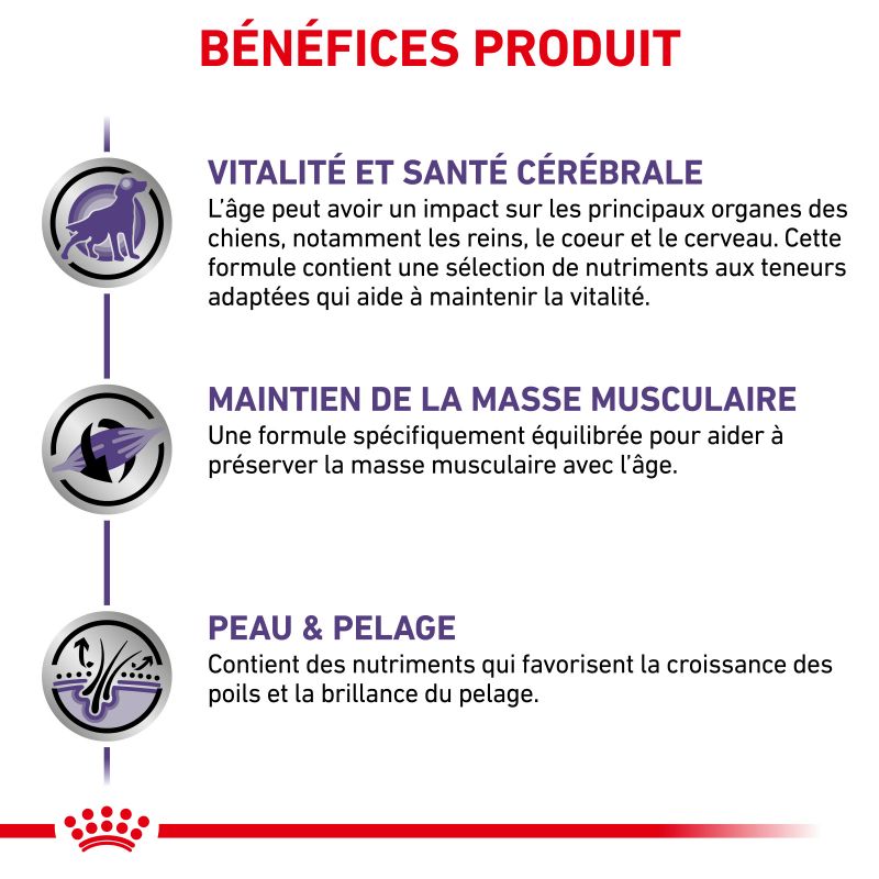 Royal Canin Vet Care Nutrition Dog Mature Consult 6- 12 sachets de 85g Royal Canin Vet Care Nutrition Dog Mature Consult 6- 12 sachets de 85g
