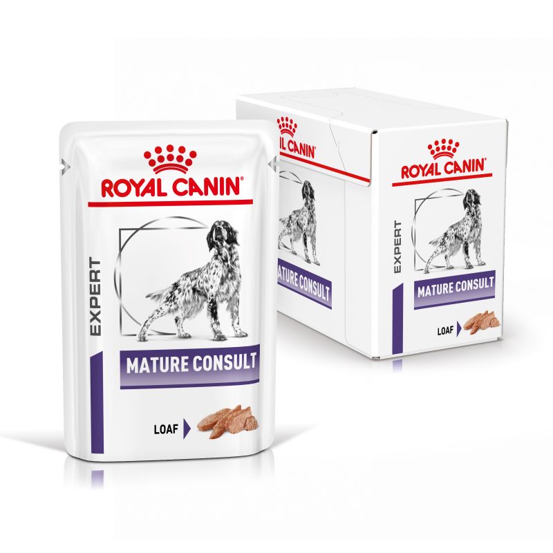 Royal Canin Vet Care Nutrition Dog Mature Consult 6- 12 sachets de 85g Royal Canin Vet Care Nutrition Dog Mature Consult 6- 12 sachets de 85g