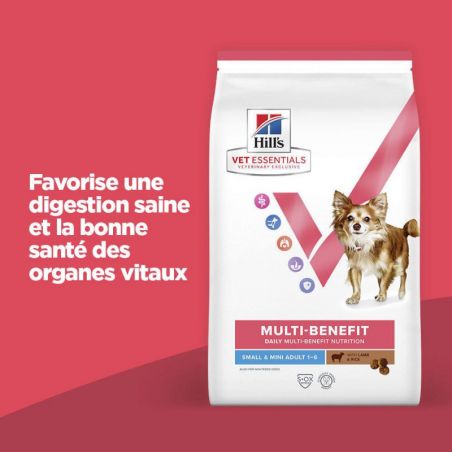 Hill's Vet Essentials Chien Multi Benefit Adult1+ S&M Agneau & Riz Sac de 2kg Hill's Vet Essentials Chien Multi Benefit Adult1+ S&M Agneau & Riz Sac de 2kg