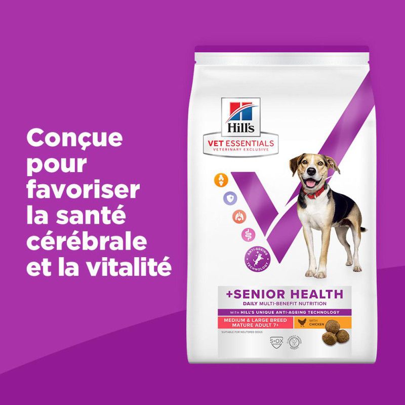 Hill's Vet Essentials Chien Multi Benefit + Senior Health Medium & Large Hill's Vet Essentials Chien Multi Benefit + Senior Health Medium & Large