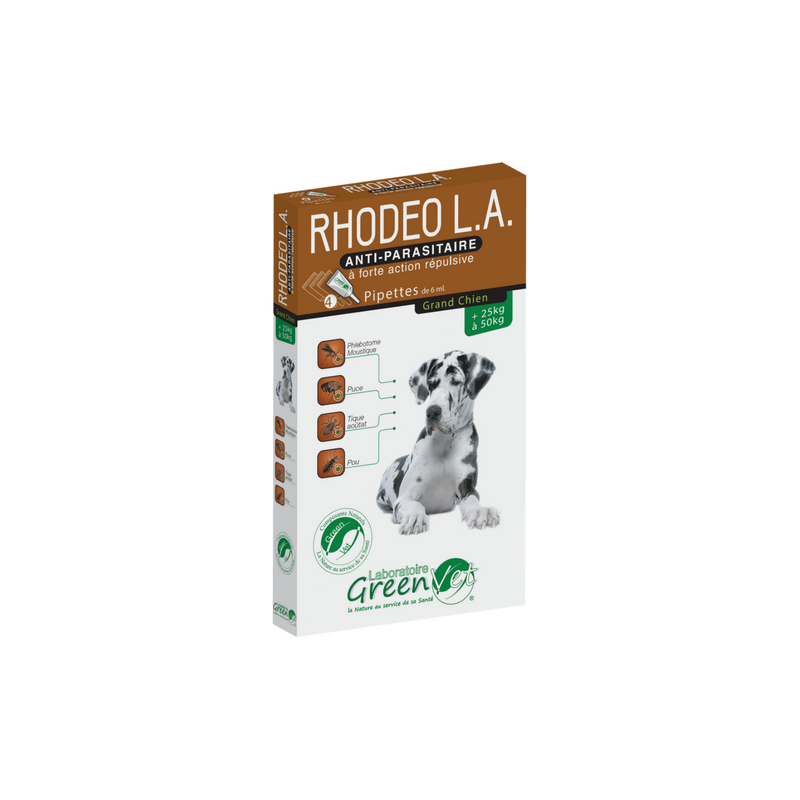 Rhodeo pipettes anti parasitaires pour grand chien Rhodeo pipettes anti parasitaires pour grand chien