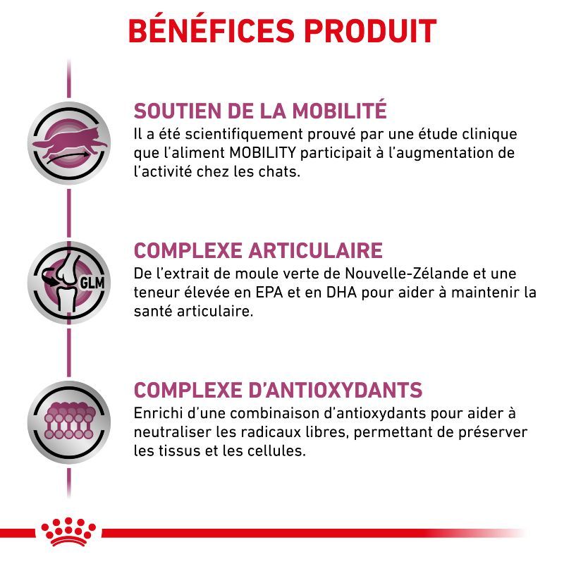 Royal Canin Veterinary Diet Cat Mobility - Sac de 2 kg Royal Canin Veterinary Diet Cat Mobility - Sac de 2 kg