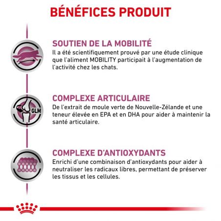Royal Canin Veterinary Diet Cat Mobility - Sac de 2 kg Royal Canin Veterinary Diet Cat Mobility - Sac de 2 kg