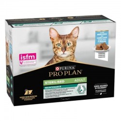 Purina ProPlan Cat Adult Sterilised Cabillaud Terrine 10 sachets de 75 g