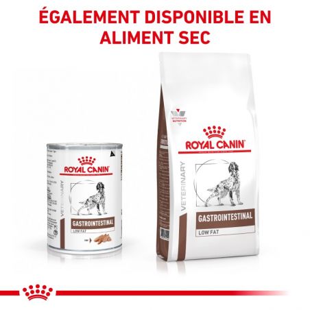 Royal Canin Veterinary Diet Dog Gastro Intestinal Low Fat - Boites Royal Canin Veterinary Diet Dog Gastro Intestinal Low Fat - Boites