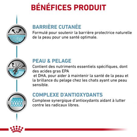 Royal Canin Veterinary Diet Cat Skin & Coat en sauce12 sachets de 85 g Royal Canin Veterinary Diet Cat Skin & Coat en sauce12 sachets de 85 g