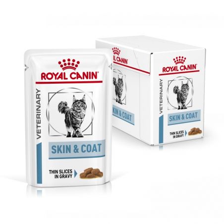 Royal Canin Veterinary Diet Cat Skin & Coat en sauce12 sachets de 85 g Royal Canin Veterinary Diet Cat Skin & Coat en sauce12 sachets de 85 g