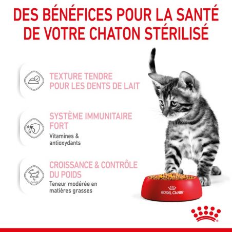 Royal Canin Kitten Sterilised émincé en gelée - 12 sachets de 85 g Royal Canin Kitten Sterilised émincé en gelée - 12 sachets de 85 g