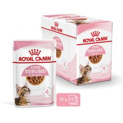 Royal Canin Kitten Sterilised Emincé en sauce - 12 sachets de 85 g