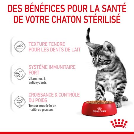 Royal Canin Kitten Sterilised Emincé en sauce - 12 sachets de 85 g Royal Canin Kitten Sterilised Emincé en sauce - 12 sachets de 85 g