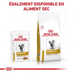 Royal Canin Veterinary Diet Cat Urinary S/O Moderate Calorie Morceaux - 12 sachets de 85 g