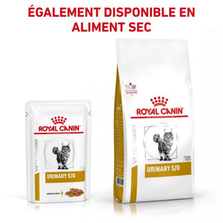 Royal canin Veterinary Diet Cat Urinary S/O Morceaux - 12 sachets de 85 g Royal canin Veterinary Diet Cat Urinary S/O Morceaux - 12 sachets de 85 g