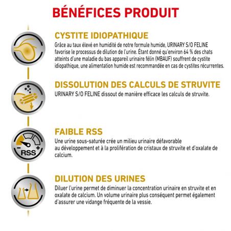 Royal canin Veterinary Diet Cat Urinary S/O Mousse - 12 sachets de 85 g Royal canin Veterinary Diet Cat Urinary S/O Mousse - 12 sachets de 85 g