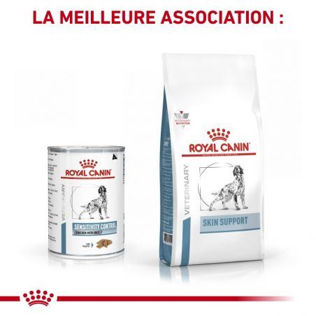 Royal Canin Veterinary Diet Dog Sensitivity Control Poulet- 12 boîtes de 410 g Royal Canin Veterinary Diet Dog Sensitivity Control Poulet- 12 boîtes de 410 g