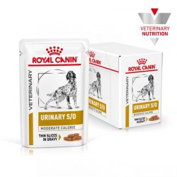 Royal Canin Veterinary Diet dog Urinary Moderate Calorie - 12 sachets de 100 g