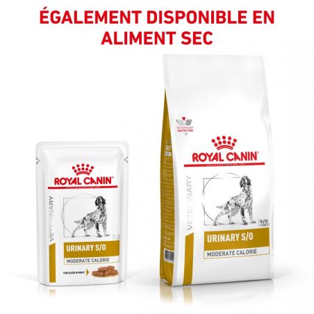 Royal Canin Veterinary Diet dog Urinary Moderate Calorie - 12 sachets de 100 g Royal Canin Veterinary Diet dog Urinary Moderate Calorie - 12 sachets de 100 g