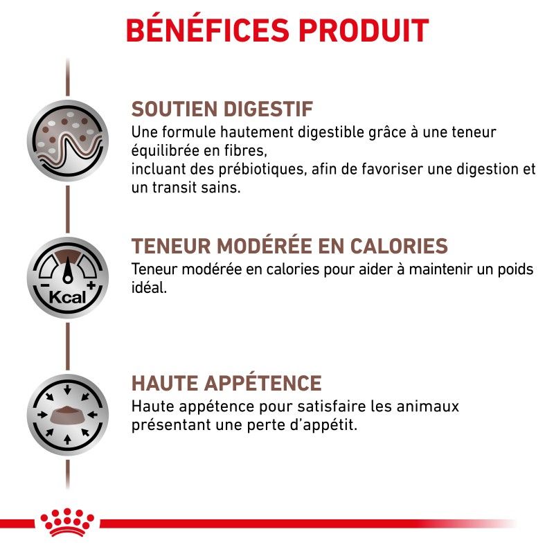 Royal Canin Veterinary Diet Cat Gastro Intestinal Moderate Calorie -12 sachets de 85 g Royal Canin Veterinary Diet Cat Gastro Intestinal Moderate Calorie -12 sachets de 85 g