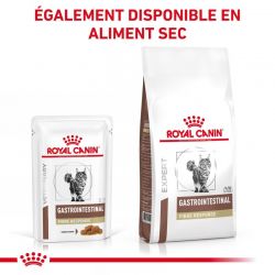 Royal Canin Veterinary Diet Cat Gastro Intestinal Fibre Response Morceaux - 12 sachets de 85 g