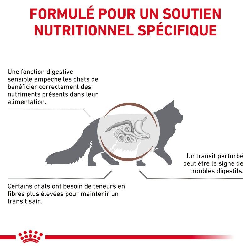 Royal Canin Veterinary Diet Cat Gastro Intestinal Fibre Response Morceaux - 12 sachets de 85 g Royal Canin Veterinary Diet Cat Gastro Intestinal Fibre Response Morceaux - 12 sachets de 85 g