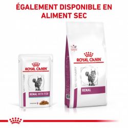 Royal Canin Veterinary Diet Cat Renal Poisson en sauce - 12 x 85 g