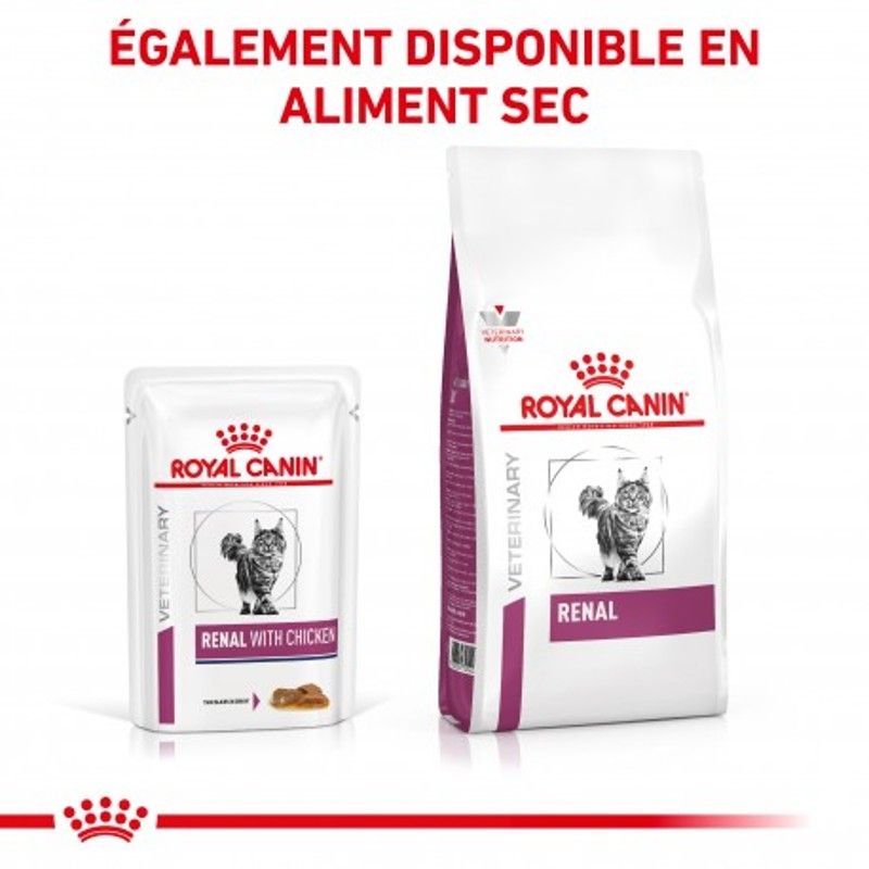 Royal Canin Veterinary Diet Cat Renal Poulet en sauce 12 x 85 g Royal Canin Veterinary Diet Cat Renal Poulet en sauce 12 x 85 g