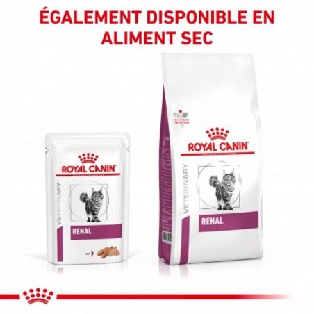 Royal Canin Veterinary diet cat Renal au poulet Mousse 12 sachets de 85 gr Royal Canin Veterinary diet cat Renal au poulet Mousse 12 sachets de 85 gr