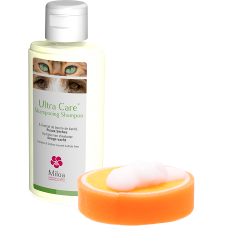 Miloa shampoing Ultra Care pour chien et chat - Flacon de 200 ml Miloa shampoing Ultra Care pour chien et chat - Flacon de 200 ml