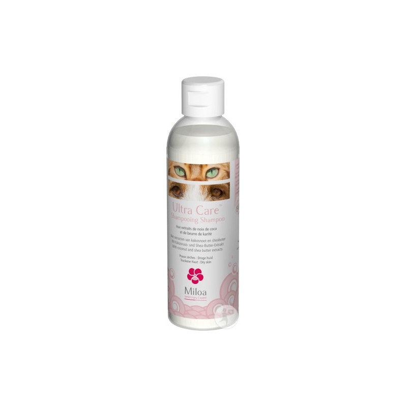 Miloa shampoing Ultra Care pour chien et chat - Flacon de 200 ml Miloa shampoing Ultra Care pour chien et chat - Flacon de 200 ml