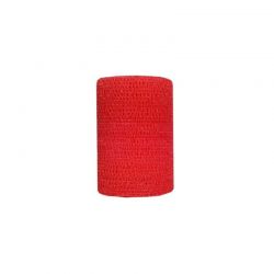 Petflex Coflex Bandes Cohésives 10 cm x 4,5m - Rouge