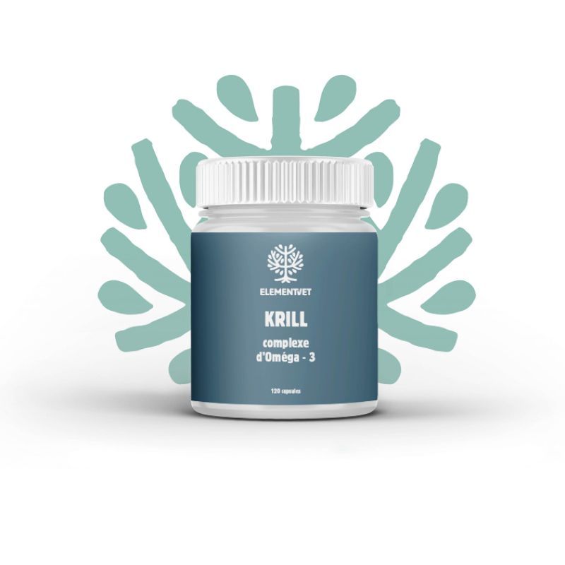 Element Vet Krill pour chien et chat - Boîte de 120 capsules Element Vet Krill pour chien et chat - Boîte de 120 capsules